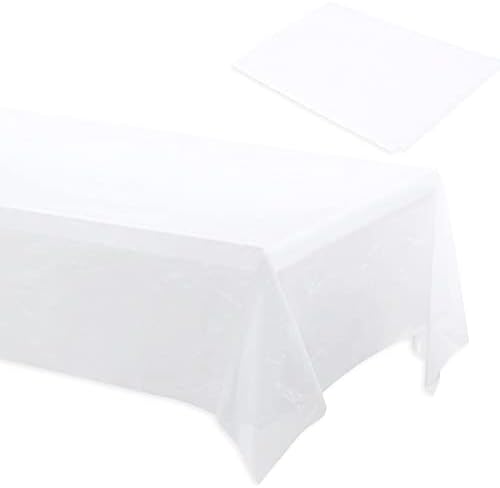 TULLIPAK 154 Pack White Tablecloths 36x108in USA Made