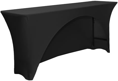 Your Chair Covers - Spandex 8 Ft x 18 Inches Black