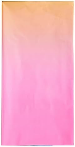 Sparkle and Bash 3 Pack Plastic Ombre Rainbow Tablecloth