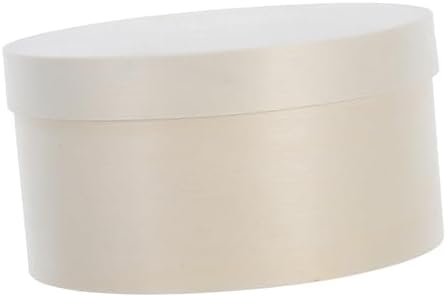 Healeved Round Wooden Box for Storage and Party Favors
