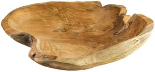Serene Spaces Living Boho Teak Bowl 8 Inch