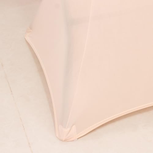 Balsa Circle 36 Inch Blush Stretchable Spandex Table Cover