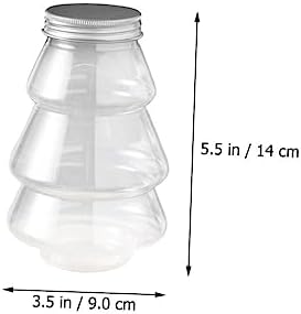 6Pcs Christmas Candy Holder Transparent Decorative Boxes for Treats and Party Gifts