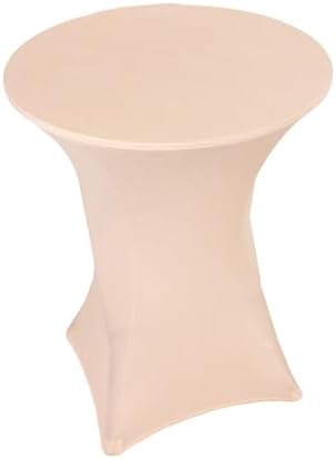 Balsa Circle 36 Inch Blush Stretchable Spandex Table Cover