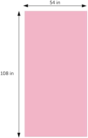 DecorRack 2 Rectangular Tablecloths Light Pink
