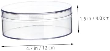 VALICLUD 6pcs Round Candy Storage Box Lid Treat Organizer for Pills and Tiny Jewelry