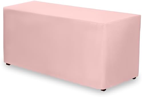 Gee Di Moda Fitted Tablecloth - 72x30 Inch Pink for 6 Ft Rectangle