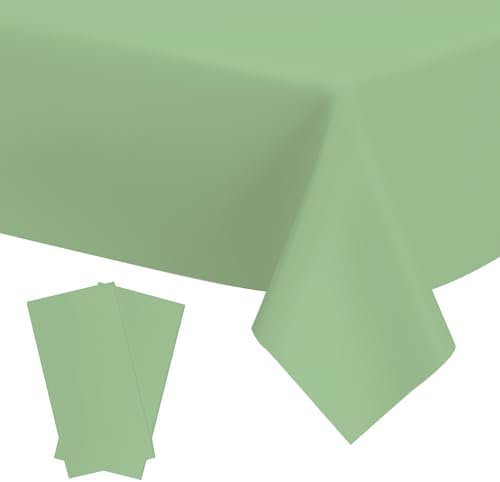 Vedran 2 Pack Sage Green Tablecloth Rectangle 54 x 108 Inch