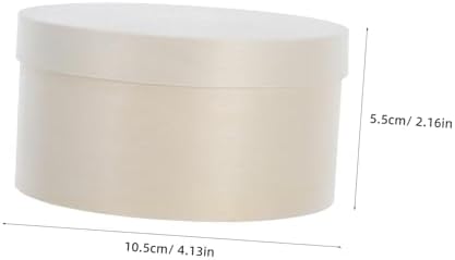 Healeved Round Wooden Box for Storage and Party Favors