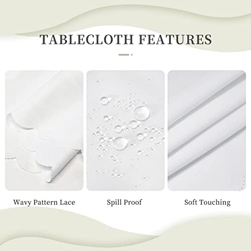 Rainbows and Lights Rectangle Tablecloth 54x72 Inch Washable Decor