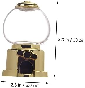 GLEAVI 4pcs Small Candy Dispenser Gumball Machine Toy for Parties