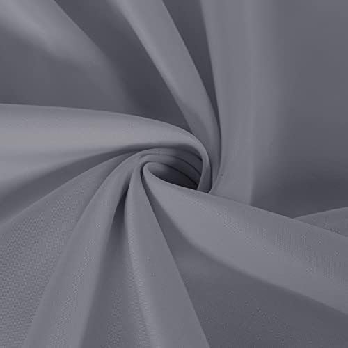 Sancua 2 Pack Light Grey Tablecloths 60x84 Inch