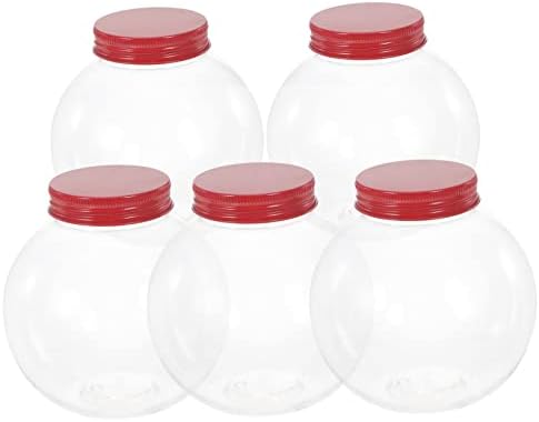 STOBOK 5pcs Christmas Candy Jars with Sealing Lids