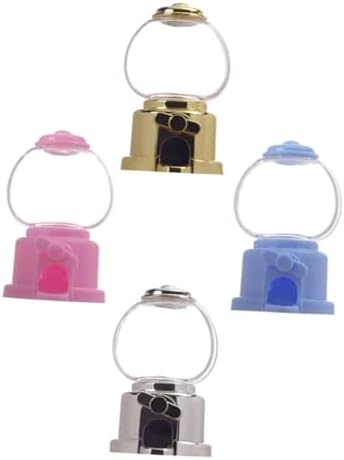 Healifty 16pcs Manual Gumball Machine Candy Dispenser Light Silver for Parties Events and Fun Treats