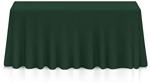 Lanns Linens 90 x 132 Hunter Green Tablecloth