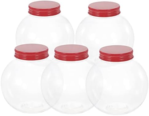 5pcs Shaped Candy Jars for Christmas Parties and Celebrations