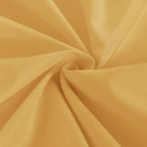 Obstal 2 Pack Tablecloths for 4 Foot Rectangular Tables - Water Resistant Gold