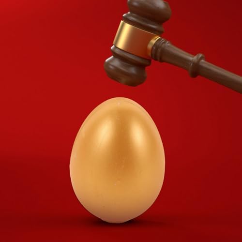 Totority 6pcs Golden Empty Easter Eggs for Parties