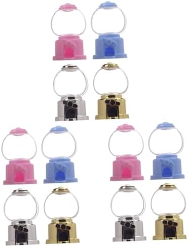 Healifty 16pcs Manual Gumball Machine Candy Dispenser Light Silver for Parties Events and Fun Treats