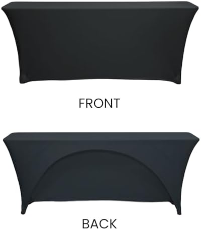 Your Chair Covers - Black Spandex 6 Ft x 18 Inches