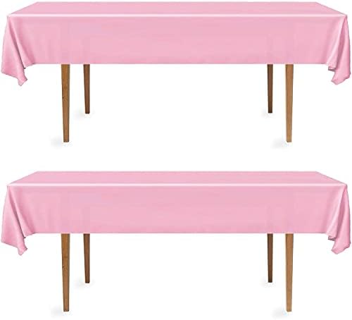 DecorRack 2 Rectangular Tablecloths Light Pink
