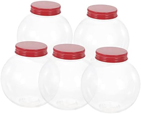 5pcs Shaped Candy Jar Lids for Christmas Party Treats and Snacks