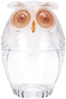 Owl Candy Jar Glass Storage Container Decorative Serving Dish