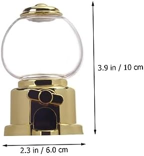 4pcs Manual Gumball Machine Candy Dispenser Retro Decor Fun Desktop Containers for Parties