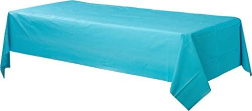 Amscan Caribbean Blue Table Cover 54x108