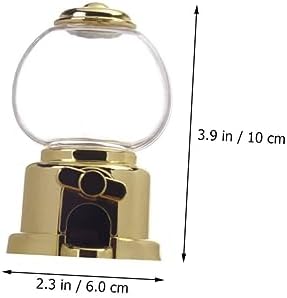 Healifty 16pcs Manual Gumball Machine Candy Dispenser Light Silver for Parties Events and Fun Treats