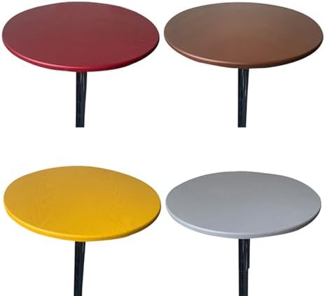 FANIVIN Polyester Round Tablecloth 60cm Multicolour Waterproof 1
