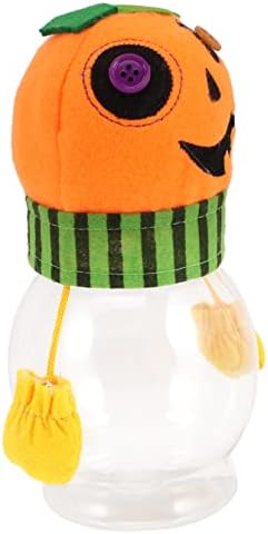 Halloween Candy Jar with Pumpkin Design for Parties and Home Use