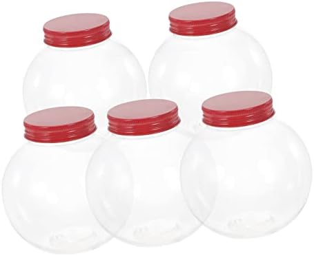 5pcs Shaped Candy Jar with Seal Lid for Christmas Party Treats
