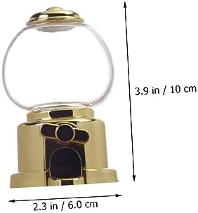 GLEAVI 4pcs Mini Gumball Machine Candy Dispenser