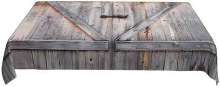 Country Barn Wood Door Print Tablecloth - Classic Decor for Dining Tables