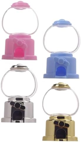4pcs Plastic Candy Dispenser Machine Gumball Toy for Parties