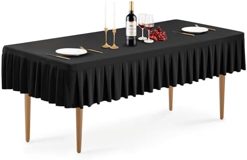 Wish Care 4ft Black Spandex Table Cover