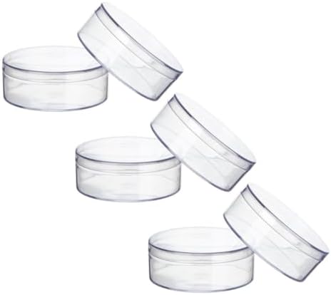 VALICLUD 6pcs Round Candy Storage Box Lid Treat Organizer for Pills and Tiny Jewelry