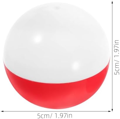 SHOWERORO 50Pcs Red White Plastic Candy Balls for Vending Machines