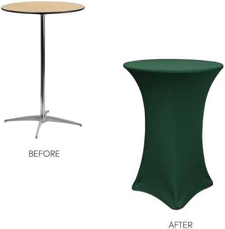 Your Chair Covers - 30 D x 42 H Stretch Spandex Table Cover 1