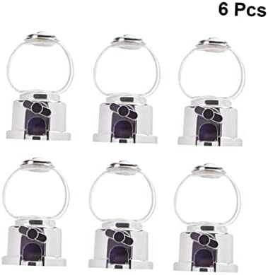 GLEAVI 6pcs Candy Catcher Toy for Kids Silver Plastic