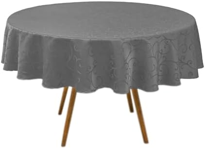 Marina Decoration Luxury Jacquard Tablecloth 60 Inch Round
