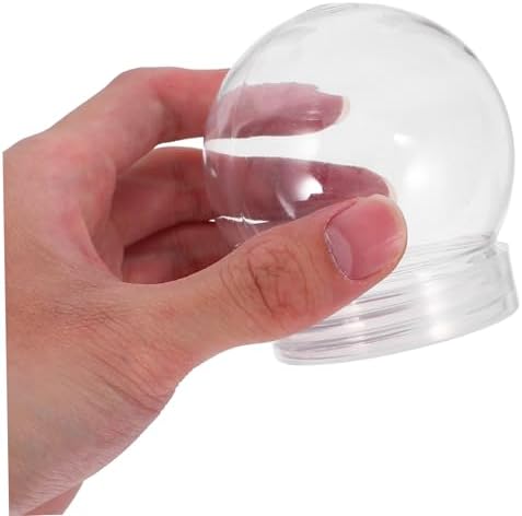 Healifty 140ml Snow Globe Candy Holders 10PCS