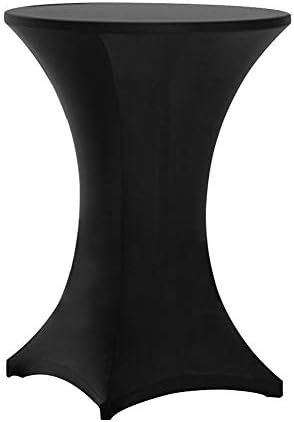 Tinas 2 Pack 32x43 Inch Highboy Spandex Table Covers Black