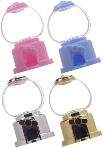 GLEAVI 4pcs Mini Gumball Machine Candy Dispenser