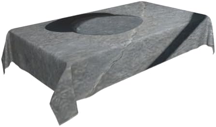 Zen Stone Print Rectangle Tablecloth - Elegance for Kitchen and Dining