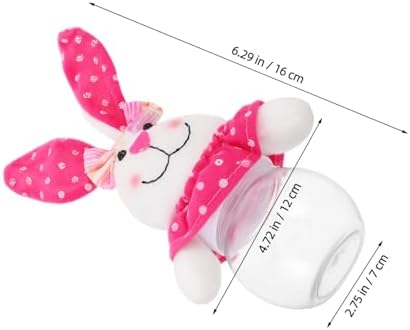 Kisangel Easter Bunny Candy Jar with Airtight Lid