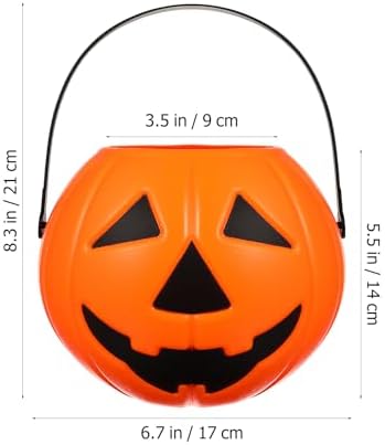 Didiseaon 2Pcs Pumpkin Candy Bucket Halloween Decor
