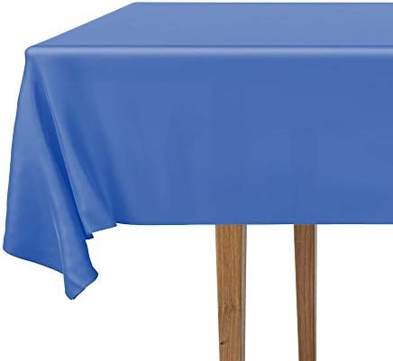 DecorRack 6 Pack Rectangular Tablecloths 54 x 108 inch Royal Blue BPA-Free