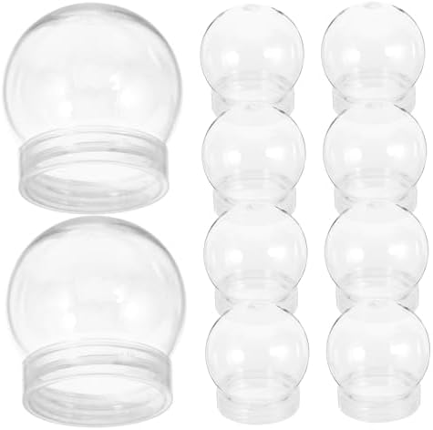 Healifty 140ml Snow Globe Candy Holders 10PCS